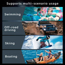 iPhone 16 Pro Max Waterproof Phone Case IP68 Drop Protection Snow Dust Resistant with Lanyard for Swimming Skiing Off Road Adventures(blue)
