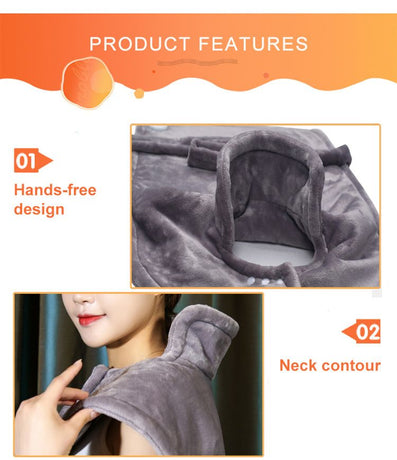 Neck Heating Cape: Smart Temperature Control, Warmth in an Instant.GREY