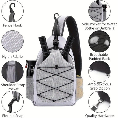 Features a dedicated paddle sleeve and a spacious main storage compartment for clothes, shoes, or gear.BLACK