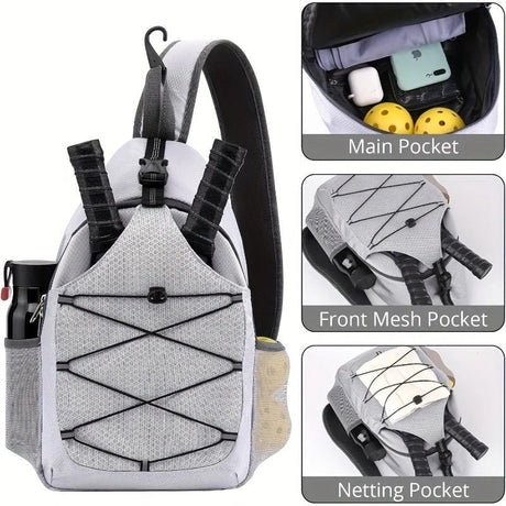 Features a dedicated paddle sleeve and a spacious main storage compartment for clothes, shoes, or gear.GREY