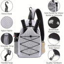 Features a dedicated paddle sleeve and a spacious main storage compartment for clothes, shoes, or gear.GREY