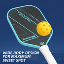 1PCS T700 PRO Carbon Fiber Pickleball Paddle: 8.0oz Lightweight Wide Body Control Paddle for Beginners & Seniors(YELLOW)