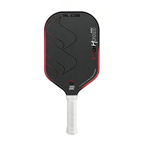 T700 Carbon Fiber Pickleball Paddle 16mm Core Lightweight Single Paddle with Polymer Honeycomb Core（Pink blue）