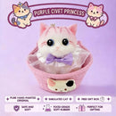 Fat Cat Squishy Toy, Lifelike Cat Plush Doll, Original Hand-Painted Design, (Kitten + Accessories + Cat Bed)/Pink orange fat baby