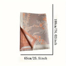 Bohemian-style Faux Cashmere Shawl Scarf, Soft, Warm, and Stylish for Autumn and Winter(PINK)