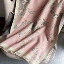 Bohemian-style Faux Cashmere Shawl Scarf, Soft, Warm, and Stylish for Autumn and Winter(NAVY BLUE))