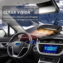 Winter Car Must-Have: 3-Second Heat, 360° Defrost, Safe Plug & Go Mini Heater(Black gold）