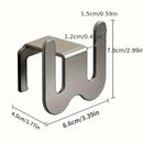 2-Pack Gun Gray No-Drill Slipper Rack, Space-Saving Wall Storage, Ideal for Dry & Tidy Bathrooms