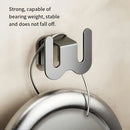 2-Pack Gun Gray No-Drill Slipper Rack, Space-Saving Wall Storage, Ideal for Dry & Tidy Bathrooms