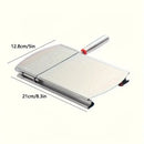 Stainless steel multi-function slicer, precise for even slicing, silicone suction cup for anti-slip stability, sharp blade for smooth cutting, a practical kitchen and baking tool