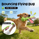 Bouncy Flying Bug (Captain Dragonfly) Pet Interactive Toy: Launch and Sound Effects with 360° Rotation, Bite-Resistant Oxford Fabric for Fun Between Pets and Owners