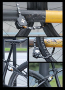 Best-selling Baota Folding Lock Alloy Steel Anti-Hydraulic Cutting 840mm Extended Chain Waterproof & Rustproof Portable Lock  Universal Anti-Theft Device for Bicycles, E-Bikes & Motorcycles