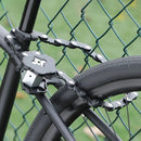 Best-selling Baota Folding Lock Alloy Steel Anti-Hydraulic Cutting 840mm Extended Chain Waterproof & Rustproof Portable Lock  Universal Anti-Theft Device for Bicycles, E-Bikes & Motorcycles