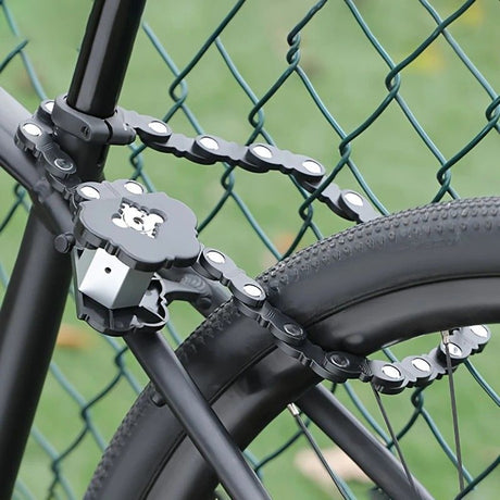 Best-selling Baota Folding Lock Alloy Steel Anti-Hydraulic Cutting 840mm Extended Chain Waterproof & Rustproof Portable Lock  Universal Anti-Theft Device for Bicycles, E-Bikes & Motorcycles