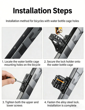 Best-selling Baota Folding Lock Alloy Steel Anti-Hydraulic Cutting 840mm Extended Chain Waterproof & Rustproof Portable Lock  Universal Anti-Theft Device for Bicycles, E-Bikes & Motorcycles
