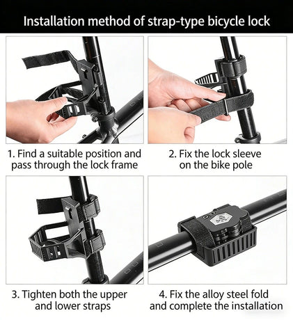 Best-selling Baota Folding Lock Alloy Steel Anti-Hydraulic Cutting 840mm Extended Chain Waterproof & Rustproof Portable Lock  Universal Anti-Theft Device for Bicycles, E-Bikes & Motorcycles
