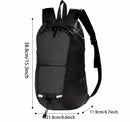 15L Backpack with USB Charging & Smart LED Turn Signals, Waterproof Cycling Commuter Daypack, Lightweight Nylon, Safety Reflective(black)