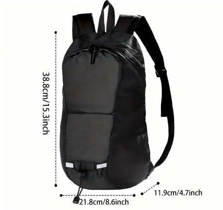 15L Backpack with USB Charging & Smart LED Turn Signals, Waterproof Cycling Commuter Daypack, Lightweight Nylon, Safety Reflective(Yellow gray)