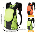 5L Backpack with USB Charging & Smart LED Turn Signals, Lightweight Nylon Commuter Cycling Bag, Safety Reflective Design.Kelly
