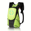 5L Backpack with USB Charging & Smart LED Turn Signals, Lightweight Nylon Commuter Cycling Bag, Safety Reflective Design.Kelly(orange red)