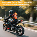 5L Backpack with USB Charging & Smart LED Turn Signals, Lightweight Nylon Commuter Cycling Bag, Safety Reflective Design.Kelly(orange red)