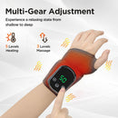 Electric Wrist Heating Massager - Infrared Heat Therapy + Vibration Massage, Rechargeable & Temperature Adjustable