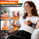 Heated Wrist Massager with Infrared Therapy - 3 Heat & 3 Vibration Levels, Rechargeable, Ergonomic Design