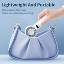 White Hurricane Ice-Bag High-Speed Fan｜100-Speed Adjustable, Second-Level Cooling, Lightweight and Portable Summer Travel Essential