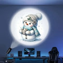 Christmas LED Projection Night Light | Six-Pattern Ambiance Projection Lamp, Plug-and-Play USB Lights Up a Healing Fairy-Tale Night