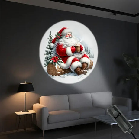 Christmas LED Projection Night Light | Six-Pattern Ambiance Projection Lamp, Plug-and-Play USB Lights Up a Healing Fairy-Tale Night