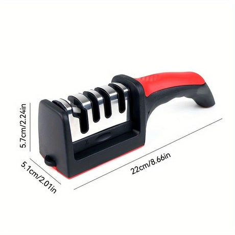 Four - stage Professional Knife Sharpener - High - precision Sharpening Stones (Diamond and Ceramic Sharpening Stones), with Anti - slip Handle - Easy to Use, Quick Sharpening, Durable Performance