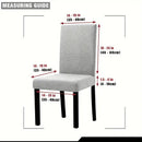 4PCS Christmas Stretch Dining Chair Covers | Snug-Fit Elastic Design, Printed with Ornaments, Snowflakes & Gold Bows, Removable & Machine Washable, Soft Stretch Protective Covers, Ideal for Holiday Gatherings & Home Décor