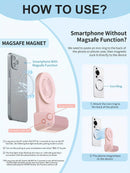 Magnetic Phone Photography Grip | Compatible with iPhone & Android, 360° Fill Light with Bluetooth Remote, Ideal for Live Streaming & Vlogging