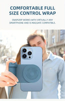 Magnetic Phone Photography Grip | Compatible with iPhone & Android, 360° Fill Light with Bluetooth Remote, Ideal for Live Streaming & Vlogging