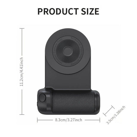Magnetic Phone Photography Grip | Compatible with iPhone & Android, 360° Fill Light with Bluetooth Remote, Ideal for Live Streaming & Vlogging
