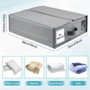 5PCS Foldable Bed Sheet Storage Box with Viewing Window, Your Neat Solution for Bedroom and Wardrobe Organization.