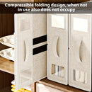 5PCS Foldable Bed Sheet Storage Box with Viewing Window, Your Neat Solution for Bedroom and Wardrobe Organization.