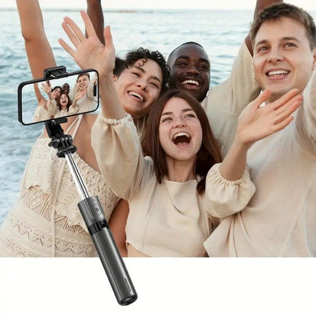 Upgraded Clamp Selfie Stick Tripod: Bluetooth Remote Control, Portable Detachable Design, One Rod, Multiple Functions