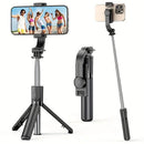 Upgraded Clamp Selfie Stick Tripod: Bluetooth Remote Control, Portable Detachable Design, One Rod, Multiple Functions