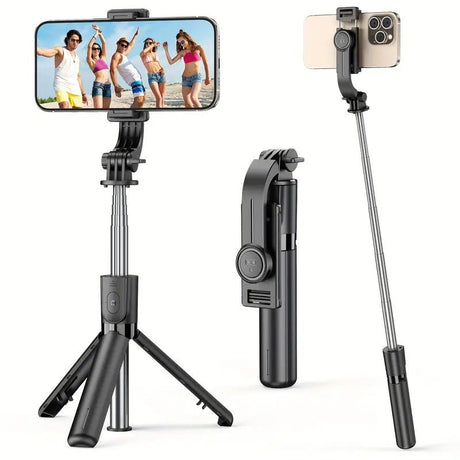 Upgraded Clamp Selfie Stick Tripod: Bluetooth Remote Control, Portable Detachable Design, One Rod, Multiple Functions