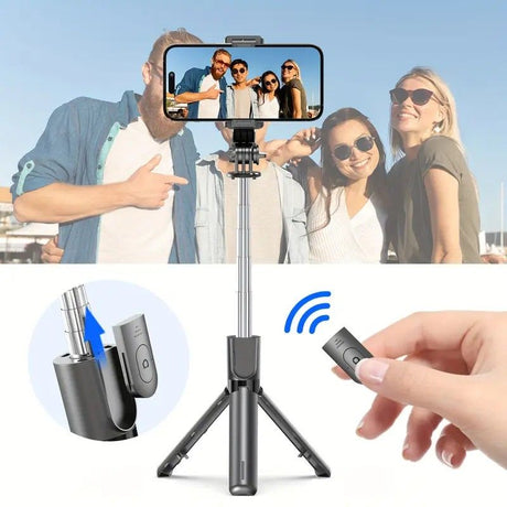 Upgraded Clamp Selfie Stick Tripod: Bluetooth Remote Control, Portable Detachable Design, One Rod, Multiple Functions