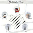 3 Pack Multi-Layer Stainless Steel Metal Pants Hangers, Bedroom Storage, S-Shaped Anti-Slip No-Mark, Space Saving, Closet Storage Rack, Pants Jeans Scarves Hanging, Black Version