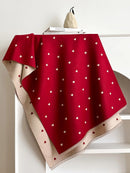 Modern Love Double-sided Shawl, Faux Cashmere Autumn Winter Fringe Oversized Fashion Versatile Warm Scarf(sepia)