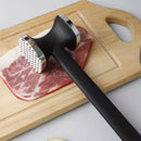 Dual-Sided Multi-Function Meat Mallet, 36 Spikes for Deep Tendon Cutting & Tenderizing, Flat Side for Smashing Cucumbers & Garlic, Nylon Handle with Zinc Alloy Head, Practical Kitchen Tool./golden