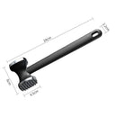 Dual-Sided Multi-Function Meat Mallet, 36 Spikes for Deep Tendon Cutting & Tenderizing, Flat Side for Smashing Cucumbers & Garlic, Nylon Handle with Zinc Alloy Head, Practical Kitchen Tool./golden