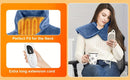 Dark grey This multifunctional electric heating pad: 6 temperature levels, 4 timer settings, magnetic interface, portable, machine washable, perfect for home relaxation and a warm gift.