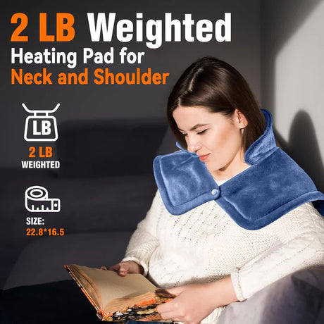 Silver gray This multifunctional electric heating pad: 6 temperature levels, 4 timer settings, magnetic interface, portable, machine washable, perfect for home relaxation and a warm gift.