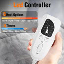 Silver gray This multifunctional electric heating pad: 6 temperature levels, 4 timer settings, magnetic interface, portable, machine washable, perfect for home relaxation and a warm gift.