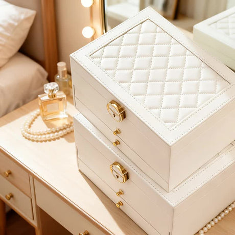 BLACK Multi - layer Jewelry Storage Box: Velvet Lining, Three - layer Zoning, Double - drawer Storage for Accessories