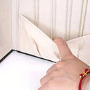 Women's Multi-functional Jewelry Box: Built-in Mirror, Multi-layer Drawer Storage, Side Hooks to Prevent Tangling and Protect Accessories.White